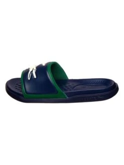 Lacoste Slippers Donkerblauw/wit