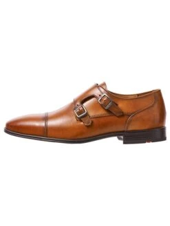 Lloyd Leren Monkstraps "Mailand" Lichtbruin