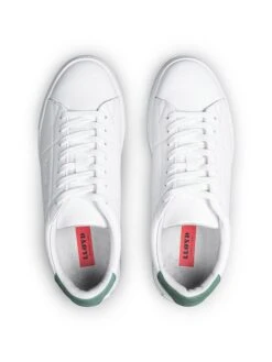 Lloyd Leren Sneakers "Enrico" Wit/groen -LIMANGO WINKEL lloyd leren sneakers enrico wit groen 2