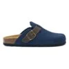 Leren Clogs "Noe" Donkerblauw -LIMANGO WINKEL mandel leren clogs noe donkerblauw