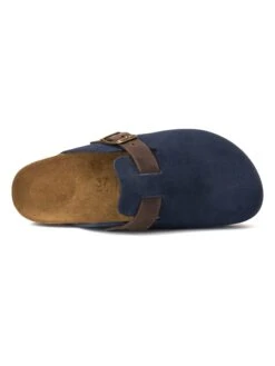 Leren Clogs "Noe" Donkerblauw -LIMANGO WINKEL mandel leren clogs noe donkerblauw 4