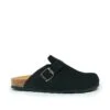 Leren Clogs "Noe" Zwart -LIMANGO WINKEL mandel leren clogs noe zwart