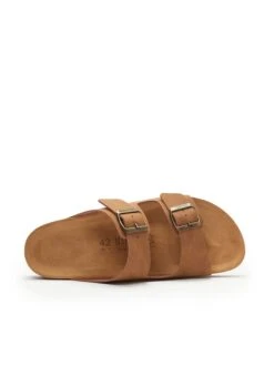 Slippers "Alberto" Lichtbruin -LIMANGO WINKEL mandel slippers alberto lichtbruin 4