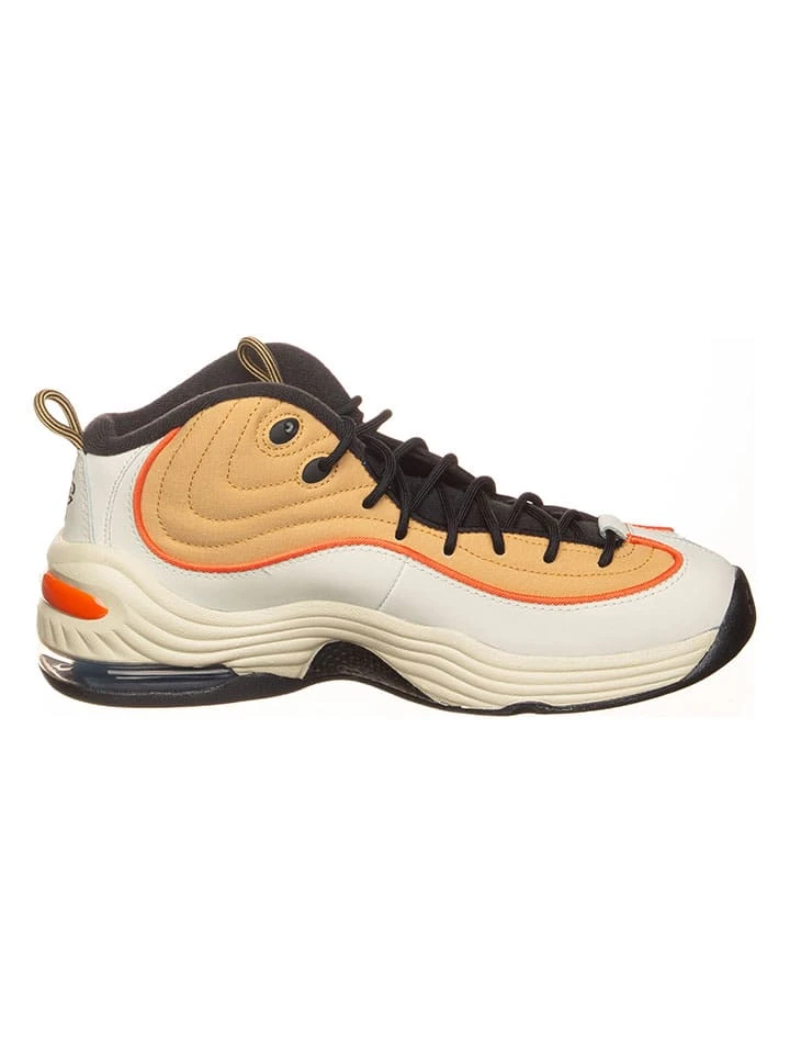 Leren sneakers "Air Penny II" crème/zwart/oranje Nike Leren Sneakers "Air Penny II" Crème/zwart/oranje -LIMANGO WINKEL nike leren sneakers air penny ii creme zwart oranje 1