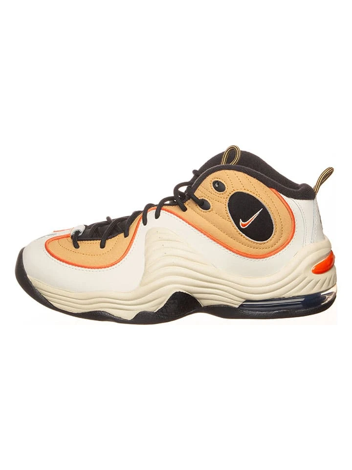 Leren sneakers "Air Penny II" crème/zwart/oranje Nike Leren Sneakers "Air Penny II" Crème/zwart/oranje -LIMANGO WINKEL nike leren sneakers air penny ii creme zwart oranje