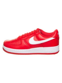 Nike Sportswear Leren Sneakers "Air Force 1 Low Retro" Rood