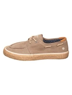 Leren Espadrilles Beige