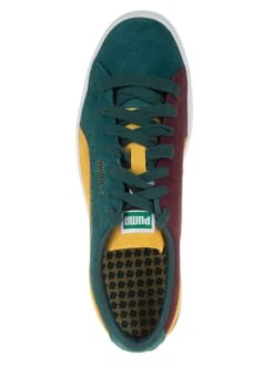 Puma Leren Sneakers "VTG Teams" Paars/groen -LIMANGO WINKEL puma leren sneakers vtg teams paars groen 3