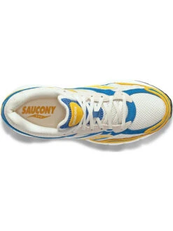 Saucony Leren Sneakers Beige/geel/blauw -LIMANGO WINKEL saucony leren sneakers beige geel blauw 2