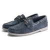 Leren Mocassins "Penzance" Blauw -LIMANGO WINKEL travelin leren mocassins penzance blauw