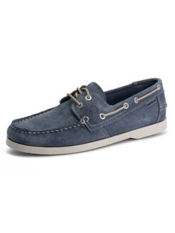 Leren Mocassins "Penzance" Blauw -LIMANGO WINKEL travelin leren mocassins penzance blauw 2