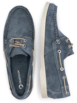 Leren Mocassins "Penzance" Blauw -LIMANGO WINKEL travelin leren mocassins penzance blauw 6