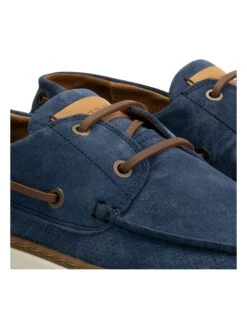 Leren Mocassins "Shipton" Donkerblauw -LIMANGO WINKEL travelin leren mocassins shipton donkerblauw 2