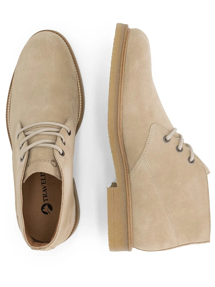 Leren veterschoenen "Redhill" beige Leren Veterschoenen "Redhill" Beige -LIMANGO WINKEL travelin leren veterschoenen redhill beige 3