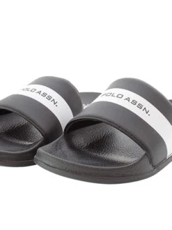 U.S. Polo Assn. Slippers Zwart/wit -LIMANGO WINKEL u s polo assn slippers zwart wit 5
