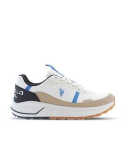 U.S. Polo Assn. Sneakers Wit/beige/donkerblauw