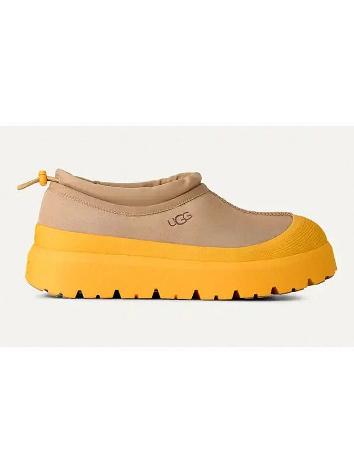 Leren instappers "Tasman Weather" beige/geel Ugg Leren Instappers "Tasman Weather" Beige/geel -LIMANGO WINKEL ugg leren instappers tasman weather beige geel