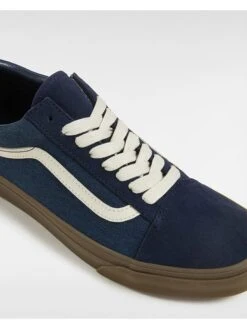 Vans Leren Sneakers "Old Skool" Donkerblauw -LIMANGO WINKEL vans leren sneakers old skool donkerblauw 3