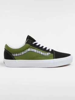 Vans Leren Sneakers ''Old Skool'' Olijfgroen