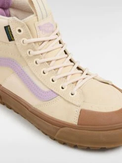 Vans Leren Sneakers ''Sk8-Hi'' Beige/paars -LIMANGO WINKEL vans leren sneakers sk8 hi beige paars 3