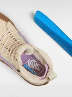 Vans Leren Sneakers ''Sk8-Hi'' Beige/paars -LIMANGO WINKEL vans leren sneakers sk8 hi beige paars 4