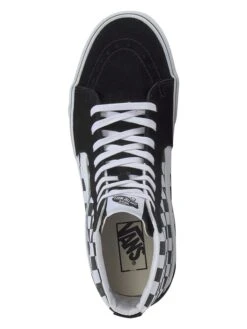 Vans Leren Sneakers "SK8-Hi" Zwart/wit -LIMANGO WINKEL vans leren sneakers sk8 hi zwart wit 2