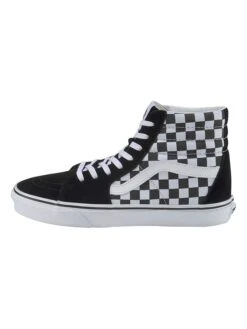 Vans Leren Sneakers "SK8-Hi" Zwart/wit