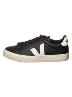 Veja Leren Sneakers "Campo" Zwart/wit