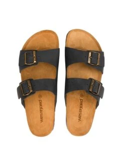 Leren Slippers "Hekla" Antraciet -LIMANGO WINKEL westfjord leren slippers hekla antraciet 2