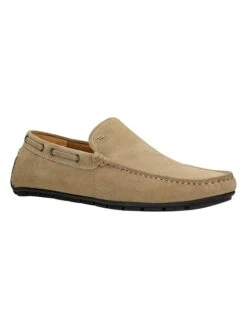 Leren Mocassins Beige