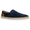 Leren Mocassins Donkerblauw/lichtblauw